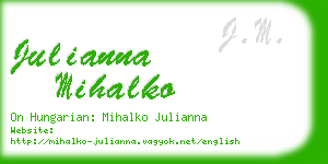 julianna mihalko business card